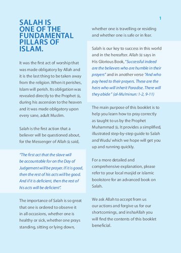 My Prayer - Salah is One of the Fundamental Pillars of Islam