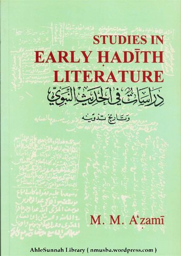 Studies in Early Hadith Literature