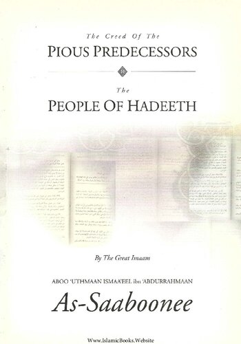 The Creed of the Pious Predecessors and The People of Hadeeth