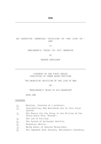 The 1931 Manuscript of Beelzebub's Tales to His Grandson