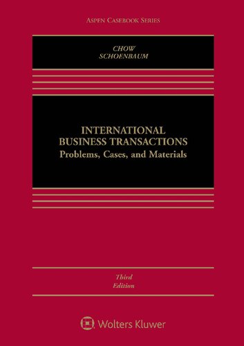 International business transactions: problems, cases, and materials