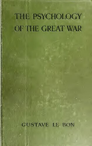 The Psychology of the Great War