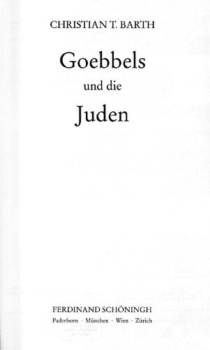 Goebbels und die Juden