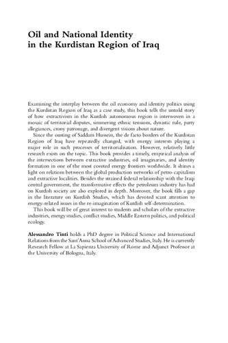 Oil and National Identity in the Kurdistan Region of Iraq: Conflicts at the Frontier of Petro-capitalism