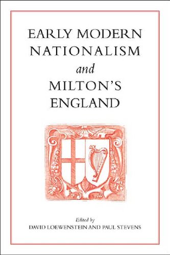 Early Modern Nationalism and Milton's England