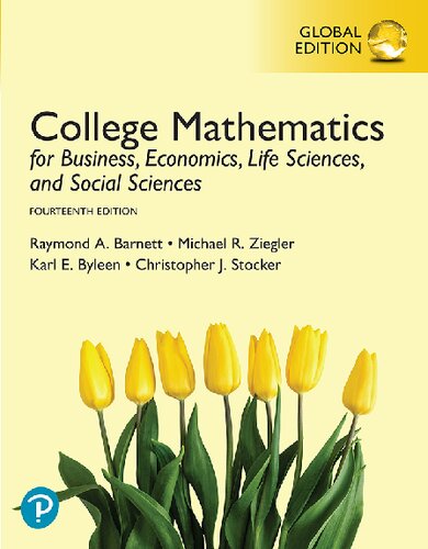 College mathematics : for business, economics, life sciences, and social sciences