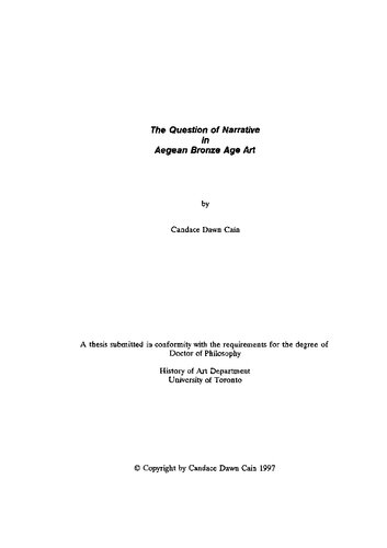 The question of narrative in Aegean Bronze Age art