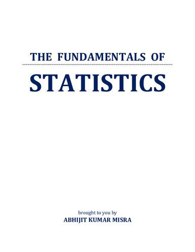 STATISTICS: A comprehensive text book