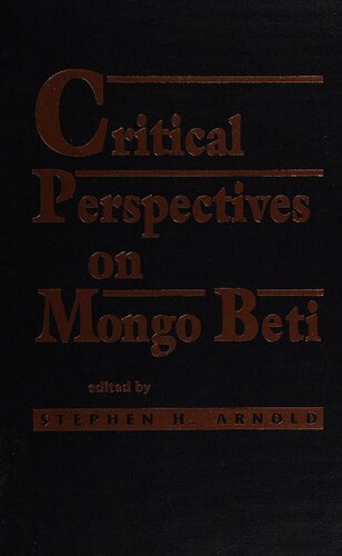 Critical Perspectives on Mongo Beti