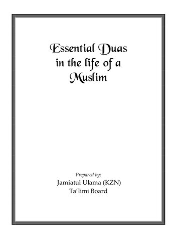 Essential Duas