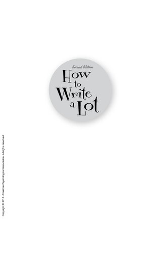 How to Write a Lot: A Practical Guide to Productive Academic Writing