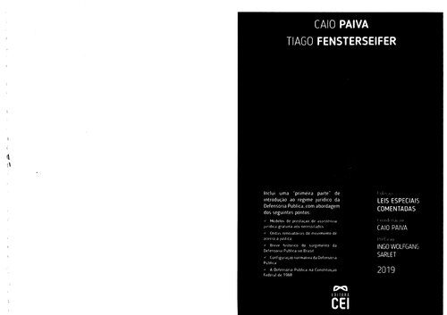 Comentários à Lei Nacional da Defensoria Pública