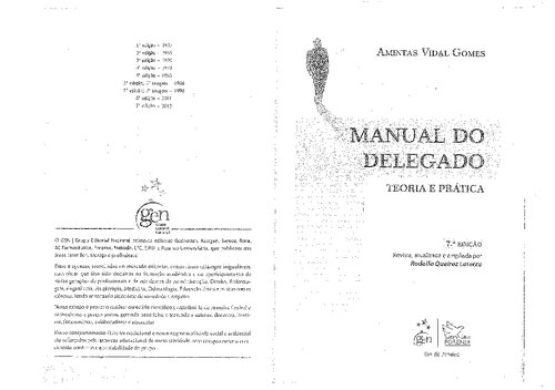 Manual Do Delegado - Teoria E Pratica