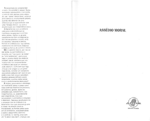 Assédio moral: A violência perversa no cotidiano