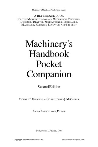 Machinery's Handbook Pocket Companion