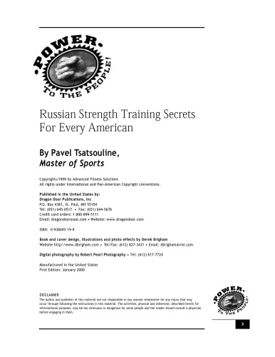 Power to the People! Russian Strength Training Secrets for Every American