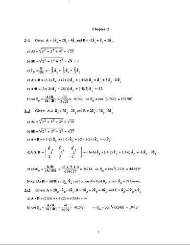 Engineering Electromagnetics - Solution Manual