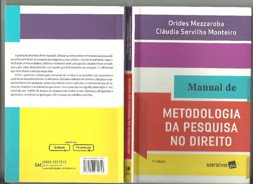 Manual de Metodologia da Pesquisa no Direito