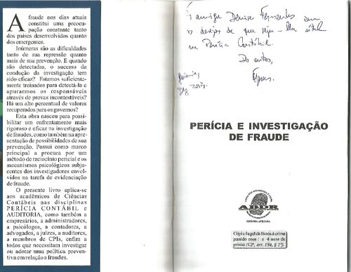 Perícia e investigação de fraude.