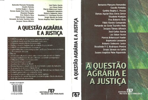 A Questão Agrária E A Justiça