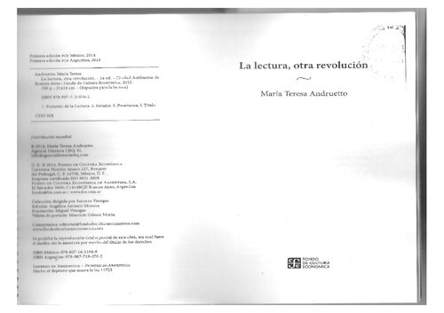 La lectura Otra revolución (Espacios Para La Lectura) (Spanish Edition)