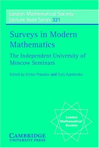 Surveys in modern mathematics