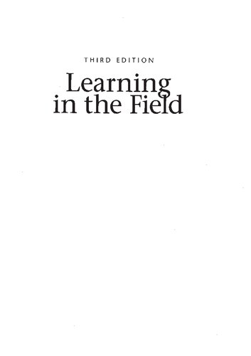 Learning in the Field: An Introduction to Qualitative Research