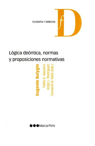 Lógica deóntica, normas y proposiciones normativas