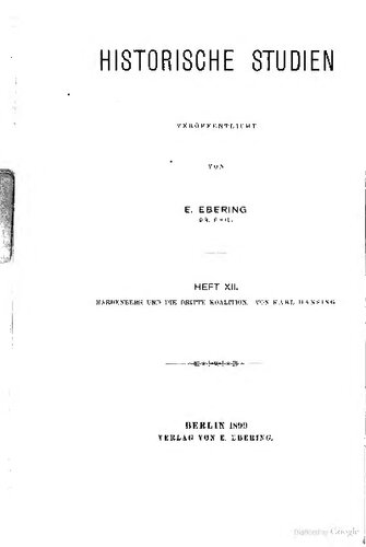 Hardenberg und die Dritte Koalition