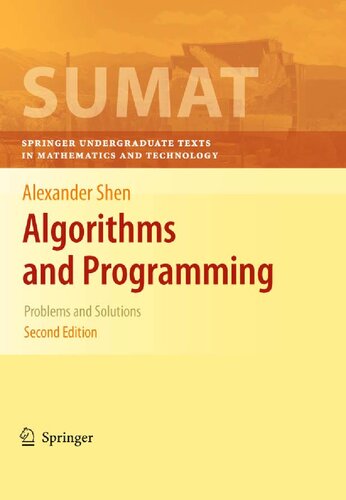 Algorithms and programming : problems and solutions