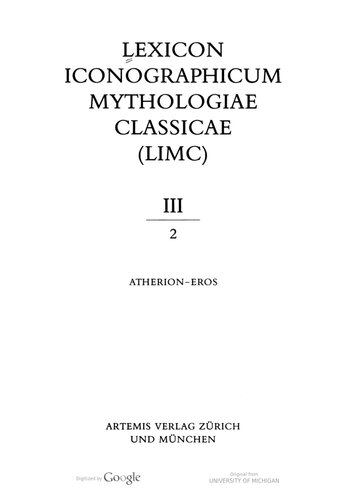 Lexicon Iconographicum Mythologiae Classicae (LIMC)