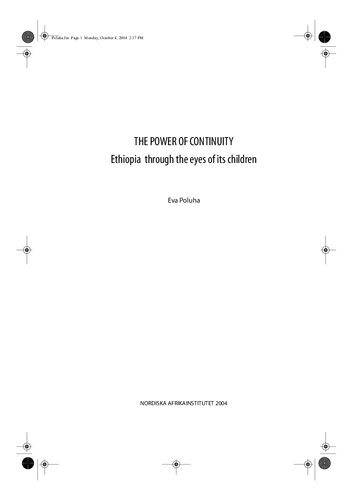 The Power of Continuity: Ethiopia Through the Eyes of Its Children