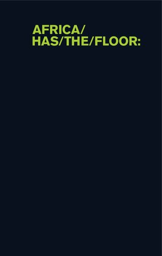 Africa has the floor