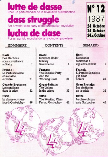 lutte de classe / class struggle / lucha de clase FRA/ENG/ESP trilingual edition #12