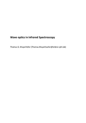 Wave Optics in Infrared Spectroscopy