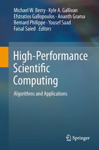 High-performance scientific computing : algorithms and applications
