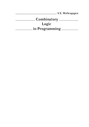 Combinatory logic in programming. Computations with objects through examples and exercises