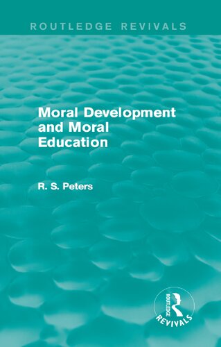 Moral Development and Moral Education