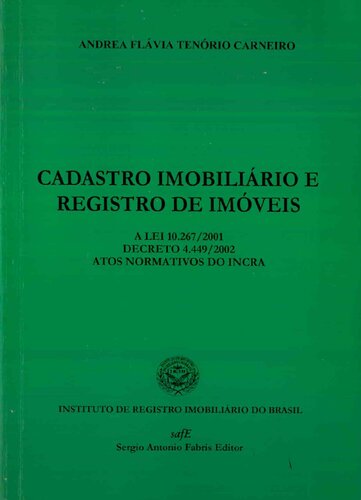 Cadastro Imobiliário e Registro de Imóveis