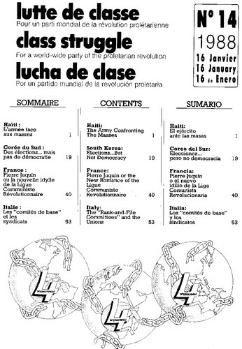 lutte de classe / class struggle / lucha de clase FRA/ENG/ESP trilingual edition #14