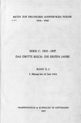 1. Februar bis 13. Juni 1934