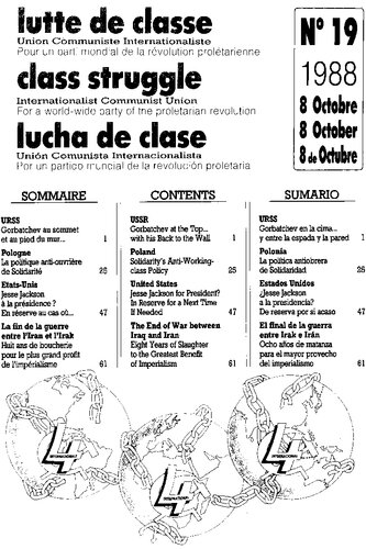 lutte de classe / class struggle / lucha de clase FRA/ENG/ESP trilingual edition #19