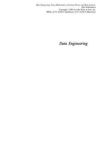 Data Engineering. Fuzzy Mathematics in Systems Theory and Data Anabsis