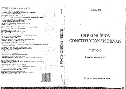 Principios Constitucionais Penais, Os