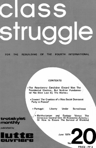 lutte de classe / class struggle / lucha de clase FRA/ENG/ESP (1972-80) #20