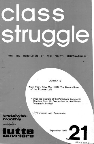 lutte de classe / class struggle / lucha de clase FRA/ENG/ESP (1972-80) #21