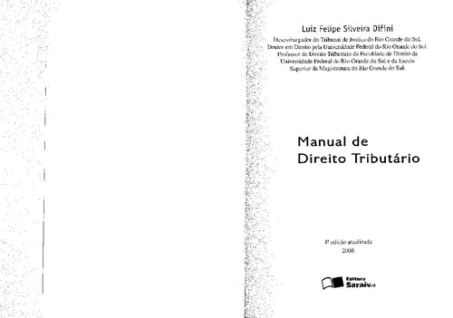 Manual de Direito Tributário