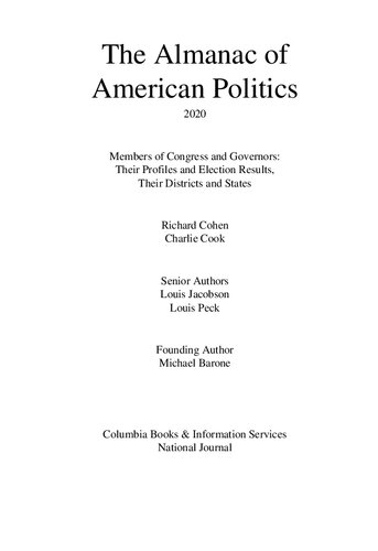 The Almanac of American Politics 2020