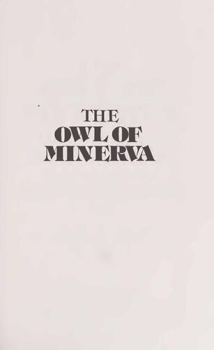 The owl of Minerva. Philosophers on Philosophy