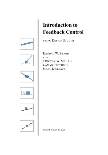 Introduction to Feedback Control using Design Studies